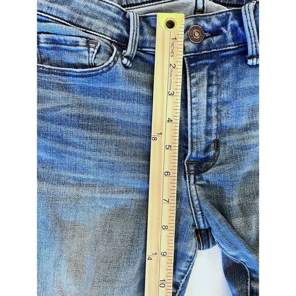 Abercrombie & Fitch Jeans Women's Harper Ankle Skinny Stretch Denim Raw Hem 25/0 - Picture 11 of 11